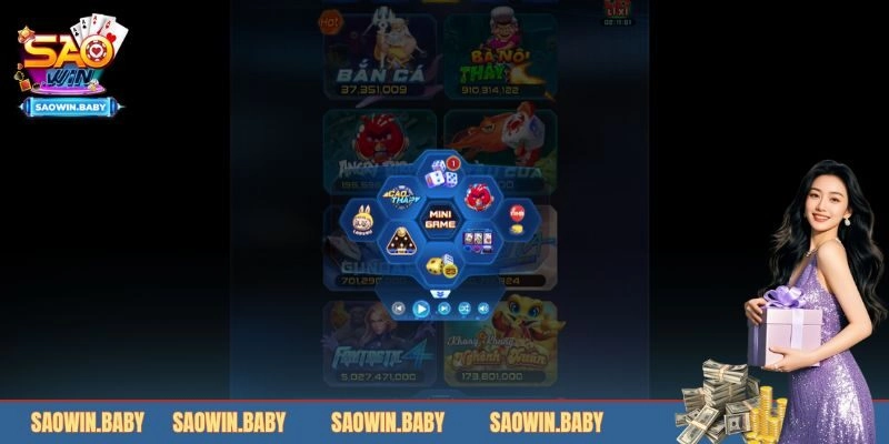 Chơi minigame đơn giản, dễ thắng liên tiếp